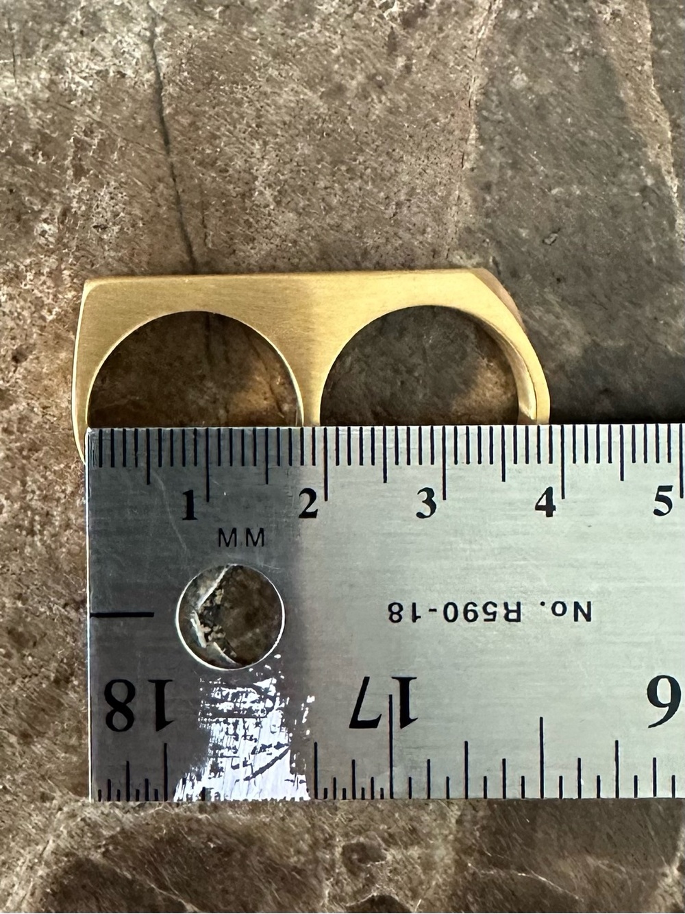 Gold Double Ring - Picture 6 of 6